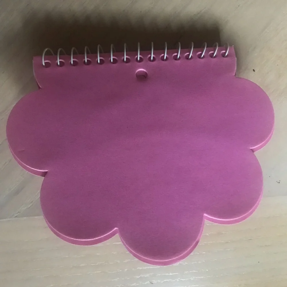 DISNEY LIZZIE MCGUIRE Vintage Beaded Pink Flower Notepad NWT